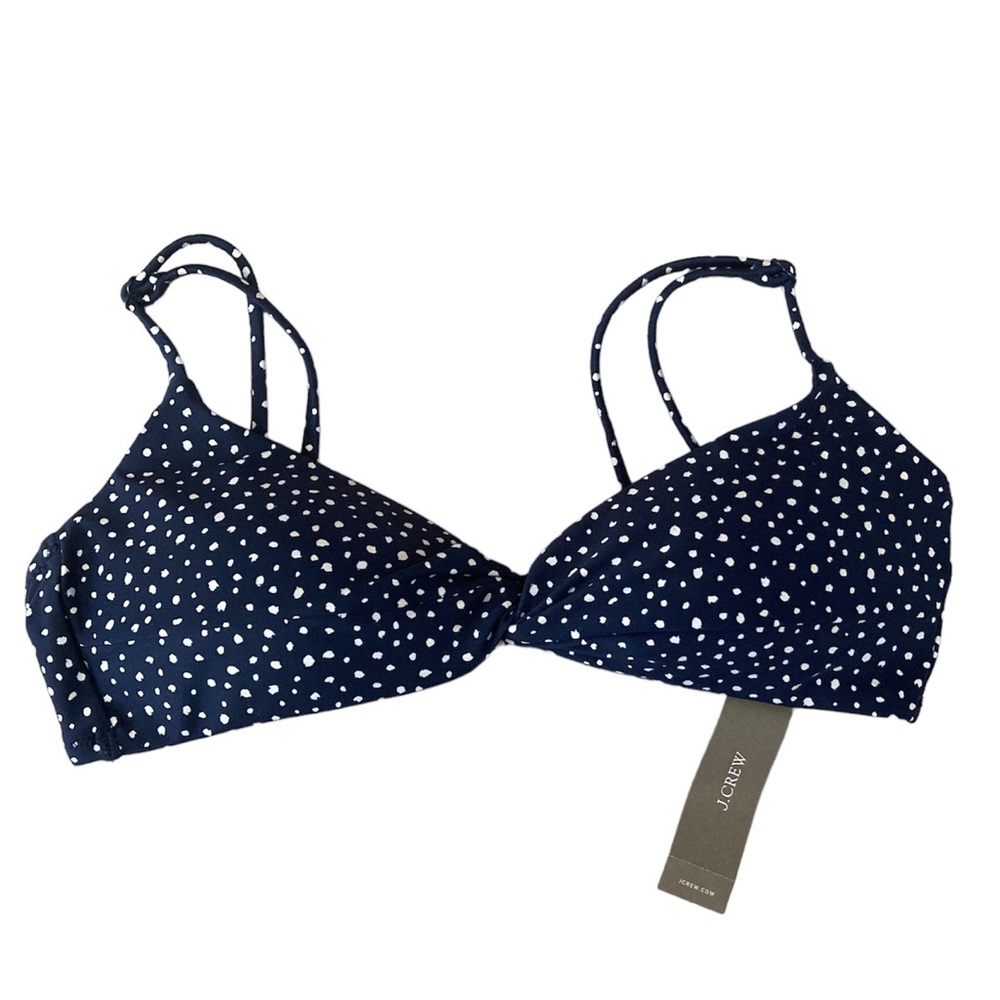 J Crew Strappy Twist Bikini Top in Dot size XS - Picture 6 of 14